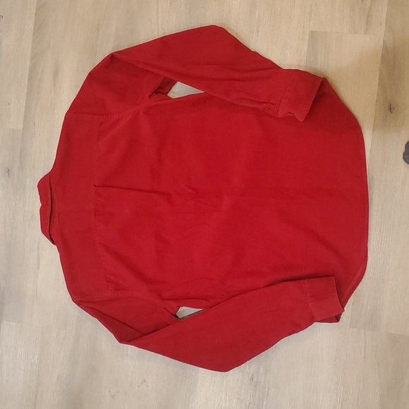 Chaps Red Courdory Button-Up Shirt - Picture 4 of 7